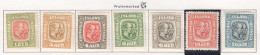 Sp626 1915-1918 Iceland Watermarked King Christian Ix Frederik Viii Michel #76-82 320 Euro 1Set Lh - Ungebraucht