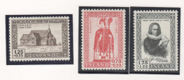 Sp690 1956 Iceland Architecture Church Bishops Michel #300-2 1Set Mnh - Ongebruikt