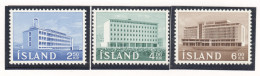 Sp708 1962 Iceland Architecture Education Michel #361-3 1Set Mnh - Nuovi