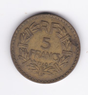 5 Francs 1940 TTB - 5 Francs