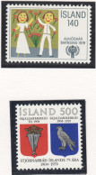 Sp774 1979 Iceland Year Of A Child Coat Of Arms Michel #543,4 2St Mnh - Unused Stamps