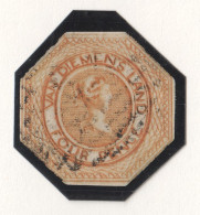 Tas006 1853 Australia Tasmania Four Pence Gibbons Sg #11 375 £ 1St Used - Altri & Non Classificati