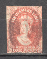 Tas019 1857 Australia Tasmania One Penny Original Gum Gibbons Sg #25 1000 £ 1St Lh - Andere & Zonder Classificatie