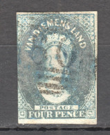 Tas039 1857 Australia Tasmania Four Pence Gibbons Sg #36 26 £ 1St Used - Used Stamps