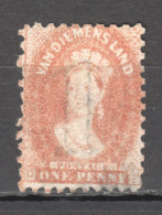 Tas058 1864 Australia Tasmania One Penny Gibbons Sg #57 200 £ 1St Lh - Autres & Non Classés