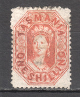 Tas100 1864 Australia Tasmania One Shilling Harris Launceston Original Gum Gibbons Sg #90 750 £ 1St Lh - Other & Unclassified