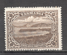 Tas184 1899 Australia Tasmania Spring River Port Davey Gibbons Sg #233 20 £ 1St Lh - Autres & Non Classés