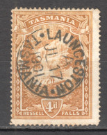 Tas186 1899 Australia Tasmania Hussell Falls Gibbons Sg #234 1St Used - Gebruikt