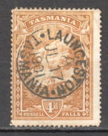 Tas186 1899 Australia Tasmania Hussell Falls Gibbons Sg #234 1St Used - Used Stamps