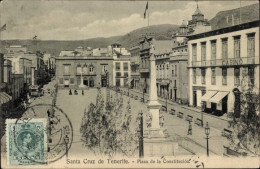 CPA Santa Cruz De Tenerife Teneriffa Kanarische Inseln Spanien, Plaza De La Constitucion - Autres & Non Classés