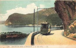 èze * Le Tram Tramway N°12 , Route De Nice à Monaco * Chemin De Fer * 1907 - Eze