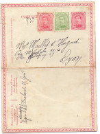 Kaartbrief Carte Lettre - Gent Naar Lyon - Letter Covers