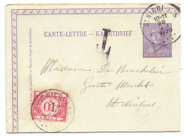 Kaartbrief Carte Lettre - Stekene Naar Sint Niklaas - 1920 - Briefumschläge
