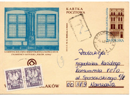 68096 - Polen - 1983 - 2Zl GASoKte "Stadthaus" STALOWA WOLA -> WARSZAWA, M 2@3Zl Nachportomarken - Storia Postale