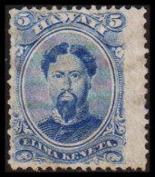 1866. HAWAII. Kamehameha IV. 5 C ELIMA KENATA. No Gum. (Michel 17) - JF534886 - Hawaï