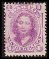 1871-1886. HAWAII. Victoria Kamamalu. 1 C AKAHI KENATA. Hinged.  (Michel 19c) - JF534889 - Hawaï