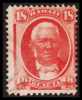 1871-1886. HAWAII. Kekuanaoa 18 C. (Michel 23) - JF534915 - Hawaï