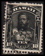 1882. HAWAII. Kalakaua 10 CENTS. Cut, Part Of Margin Text At Bottom.  (Michel 25) - JF534921 - Hawai