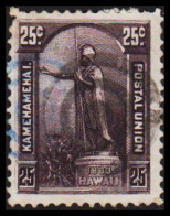 1882-1890. HAWAII. Kamehameha I 25 CENTS. Interesting Cancel. (Michel 32) - JF534925 - Hawaï