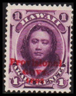 1893. HAWAII. Provisional GOVT. 1893 On 1 C. Hinged.  (Michel 37) - JF534929 - Hawai