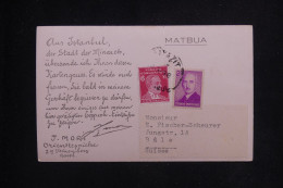 TURQUIE - Carte Postale De Istanbul Pour La Suisse- L 144587 - Storia Postale