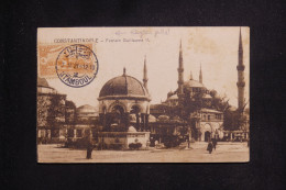 TURQUIE - Affranchissement De Istanbul Sur Carte Postale En 1921 - L 144593 - Brieven En Documenten