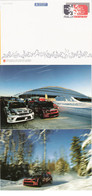 Norway Norge 2007 Motorsport: Winter Rally, Cars, Rally Norway,  Two Cards With Imprinted Stamp, Unused - Storia Postale