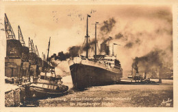 Allemagne - Hamburg - Schnelldampfer - Deutschland In Hamburger Hafen - Carte Postale Ancienne - Sonstige & Ohne Zuordnung