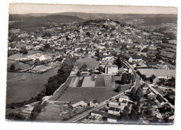 CHATEAU-CHINON-1955--Vue Générale Aérienne..timbre... Cachet , Griffes - Chateau Chinon