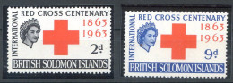 CROIX ROUGE < -- ILES SALOMON RED CROSS < BRITISH SOLOMON ISLANDS - Yvert N° 99-100 ** < Neuf Luxe ** MNH - Islas Salomón (...-1978)