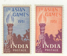 INDIA 1951 SPORT  ASIAN GAME SERIE COMPLETA MNH/** - Neufs