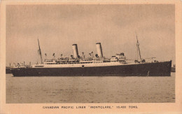 Bateau * Paquebot Canadian Pacific Liner MONTCLARE * Navire - Steamers