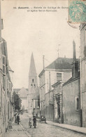 Auxerre * Entrée Du Collège De Garçon Et église St Martin * école - Auxerre