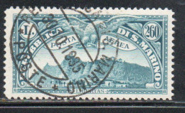 REPUBBLICA DI SAN MARINO 1931 POSTA AEREA AIR MAIL VEDUTA VIEW CENT. 50c USATO USED OBLITERE' - Airmail