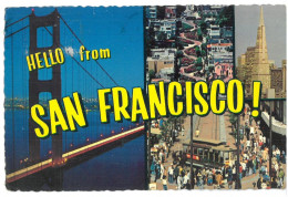 BR4149 U.S.A. Hello From San Francisco Viaggiata 1980 Verso Roma - San Francisco