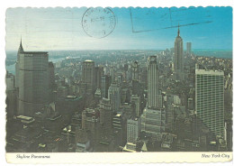 BR4159 U.S.A. New York City Skyline Panorama Viaggiata 1980 Verso Campobasso - Tarjetas Panorámicas