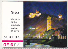 Austria Graz Circulated QSL Card OE6EGW - Otros & Sin Clasificación