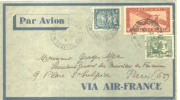 Frankrijk (oude Kolonies En Protectoraten) > Indochina (1889-1945) > Luchtpostbrief Met 3 Postzegels Uit 1936 (11861) - Poste Aérienne