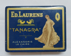AC - TANAGRA ED LAURENS ALEXANDRIE LE CAIRE LE KHEDIVE MANUFACTURE DE CIGARETTES EGYPTIENNES CIGARETTE - TOBACCO EMPTY - Contenitori Di Tabacco (vuoti)
