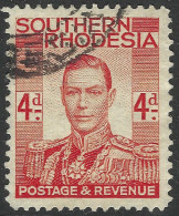 Southern Rhodesia. 1937 KGVI. 4d Used. SG 43 - Southern Rhodesia (...-1964)