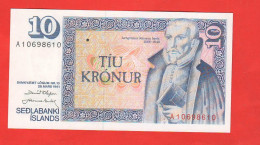 Islanda 10 Krònur 1967 Corone Islands Iceland Islande Islandia - Islanda
