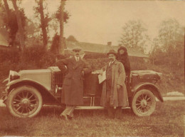 Lyons La Forêt * Automobile Ancienne Marque Type Modèle ? * 1922 * Photo Ancienne 10.4x7.8cm - Lyons-la-Forêt