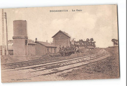 CPA 80 Escarbotin La Gare Train Tramway - Friville Escarbotin