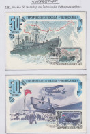 Russia 50.Jahrestag Der Tscheljuskin Rettugsexpedition 3 Maxicards Ca 13.4.1984 (SU176) - Événements & Commémorations