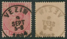 émission 1883 - N°38 Obl Simple Cercle "Vezin" - 1883 Leopold II