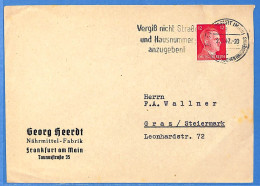 Allemagne Reich 1942 Lettre De Frankfurt (G20634) - Brieven En Documenten
