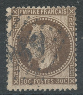 Lot N°77145  N°30 Brun Foncé, Oblitéré GC 869 Champrond, Eure-et-Loir (27), Indice 8 - 1863-1870 Napoléon III Lauré