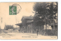 CPA 80 Beauquesne La Gare Et Le Train Tramway  - Beauquesne