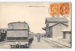 CPA 80 Combles La Gare Et Le Train Tramway - Combles