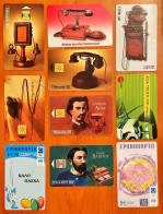 10 Different Phonecards Including Telephones - Telefone